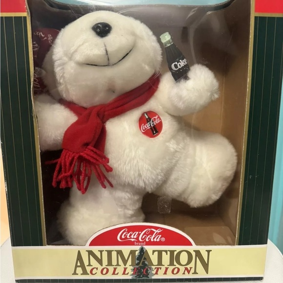 Coca-Cola Polar Bear Plush with Scarf - Picture 6 of 10